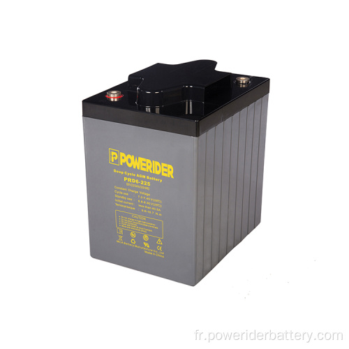 6V 225Ah Batterie d&#39;acide de plomb de cycle profond de cycle profond